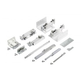   StrongLine Planio készlet, 2 ajtószárny, teljes csillapításs, 8 csillapító, 80kg