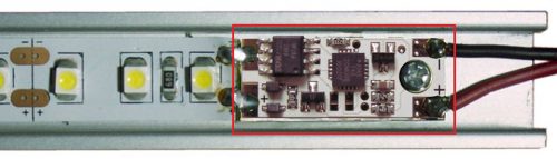 StrongLumio LED kapcsoló/dimmelő profilba 12/24V LED kijelző nélkül