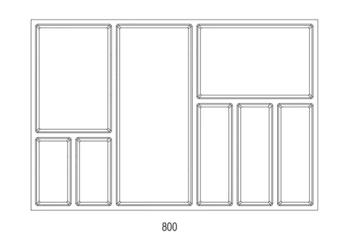 Evőeszköztartó SKY 500/80 (722 x 474 mm) antracit