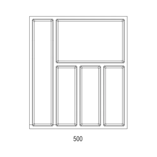 Evőeszköztartó SKY 500/50 (422 x 474 mm) fehér