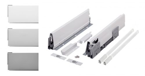 K-StrongBox H140/270mm szögletes magasító korláttal szürke