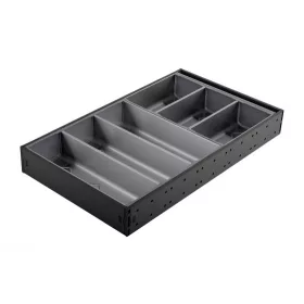   StrongMax evőeszköztartó készlet 'M=500, SZ=276 mm fekete, 3+2 tálakkal
