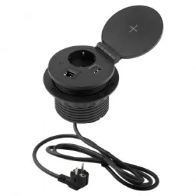   StrongPower Nyitható elektromos aljzat, Schuko, 1x 230V,1x USB A/C