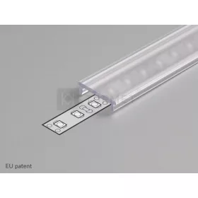 StrongLumio takaróprofil 14 mm átlátszó 2m