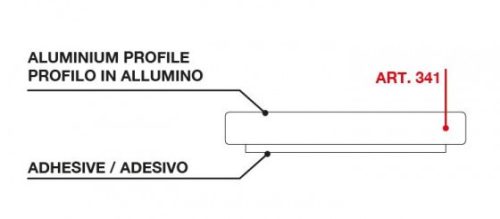 TERNO Magic2 alumínium padlóprofil 341 2200 mm