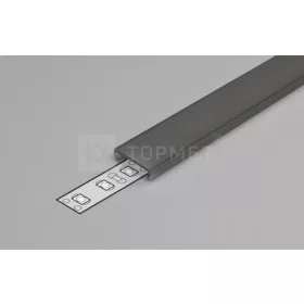 StrongLumio takaróprofil fekete 4,1m