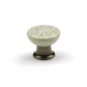 TULIP Bútorgomb Country óbronz/porcelán bézs