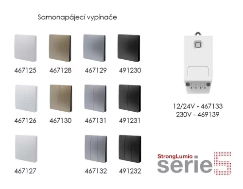 StrongLumio vezérlőegység az öntápláló kapcsolóhoz 12/24V