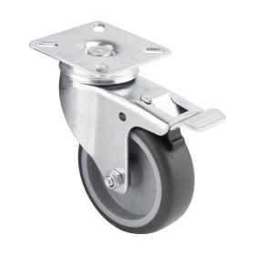   StrongCastors Kerék light duty 75/70 lágyított futófelület,, és a fékkel
