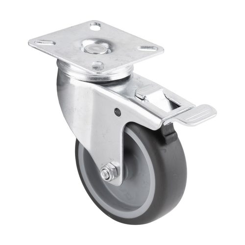 StrongCastors Kerék light duty 75/70 lágyított futófelület,, és a fékkel