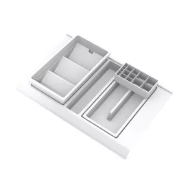   GOLLINUCCI Fürdőszobai rendszerező tartozékkal 450 mm mélységhez, fehér 308x422x