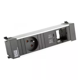   BACHMANN 916.527 dugaszolóegység 1x 230V + USB A/C 22W + 1x szabad mod