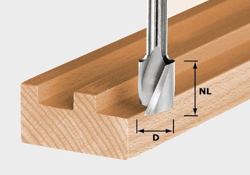 FESTOOL 490980 HW spirálélű horonymaró HW Spi S8 D10/30