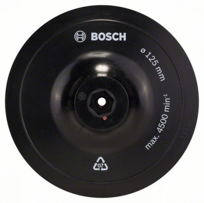 BOSCH 1609200154 Rögzítőlap tépőzárral 125 mm, 8 mm