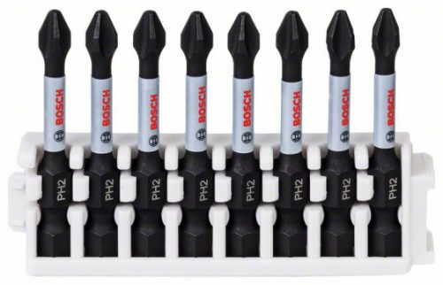 BOSCH 2608522330 bitkészlet Impact Control Power Bit, 8 darab, 8×PH2