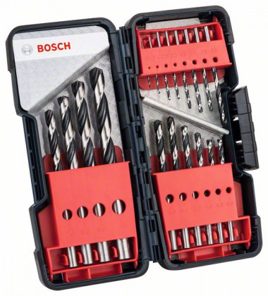 BOSCH 2608577350 PointTeQ HSS fémfúró készlet, ToughBox 1-10 mm, 18 db