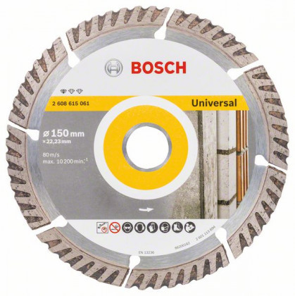 BOSCH 2608615061 Gyémánt vágótárcsa Standard Univerzális 150 × 22,23