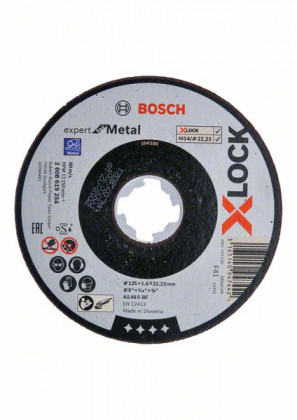 BOSCH 2608619254 X-LOCK lapos vágótárcsa Expert for Metal, 125 × 1,6 mm