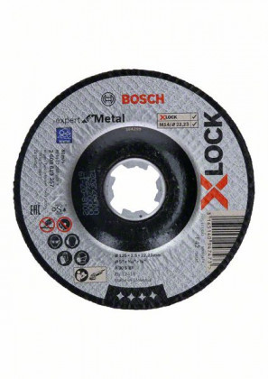 BOSCH 2608619257 X-LOCK profilozott vágótárcsa Expert for Metal, 125 × 2,5 mm