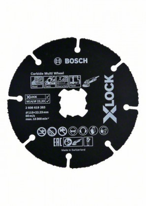 BOSCH 2608901192 X-LOCK többcélú vágótárcsa keményfém többkerék, 115 mm