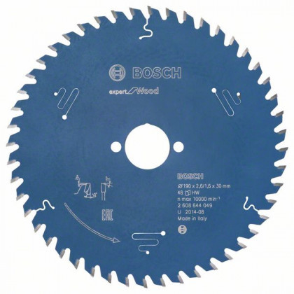 BOSCH 2608644049 Fűrészlap Expert for Wood 190 x 30 x 2,6 mm, 48