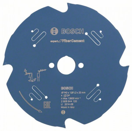 BOSCH 2608644120 Fűrészlap Expert szálcementhez 140 x 20 x 1,8 mm, 4