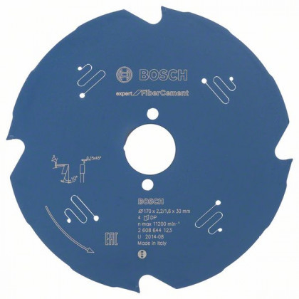 BOSCH 2608644123 Fűrészlap Expert szálcementhez 170 x 30 x 2,2 mm, 4