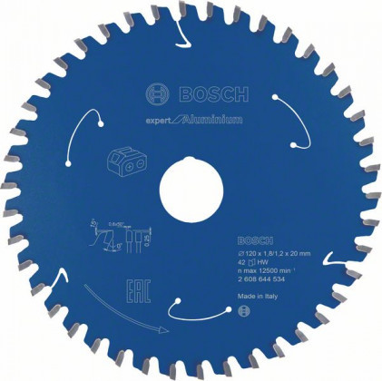 BOSCH 2608644534 Fűrészlap Expert alumíniumhoz - Akkumulátoros fűrészek 120×1,8×20 mm, 42