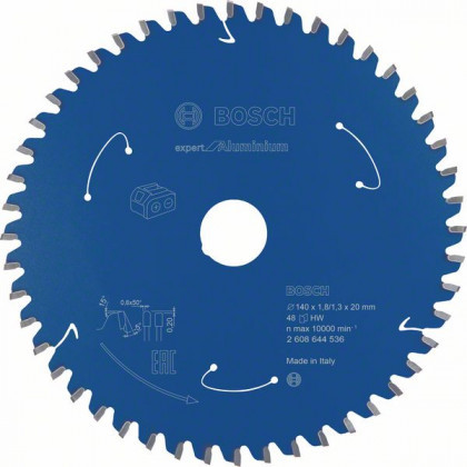 BOSCH 2608644536 Fűrészlap Expert alumíniumhoz - Akkumulátoros fűrészek 140×1,8×20 mm, 48