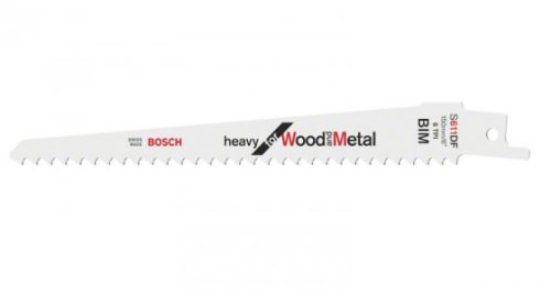 BOSCH 2608656259 Fűrészlap farokfűrészhez 100 db, S 611 DF Heavy Fa and Metal