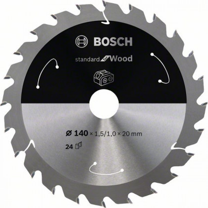 BOSCH 2608837671 Fűrészlap Standard for Wood akkumulátoros fűrészekhez 140×1,5×20 mm, 24