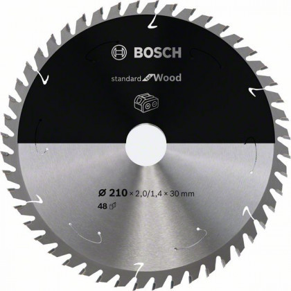 BOSCH 2608837714 Fűrészlap Standard for Wood akkumulátoros fűrészekhez 210x1,7x30mm, 48