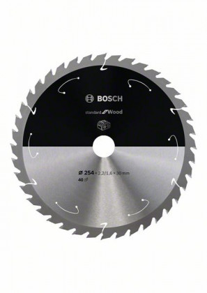 BOSCH 2608837734 Fűrészlap Standard for Wood akkumulátoros fűrészekhez 254×2,2×30 mm, 40