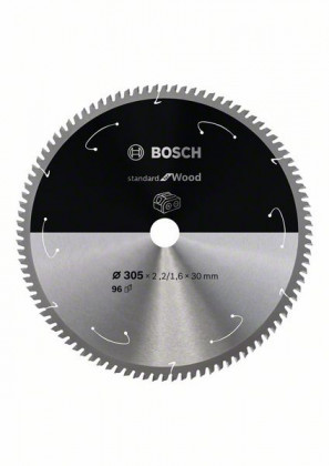 BOSCH 2608837744 Fűrészlap Standard for Wood akkumulátoros fűrészekhez 305×2,2×30 mm, 96