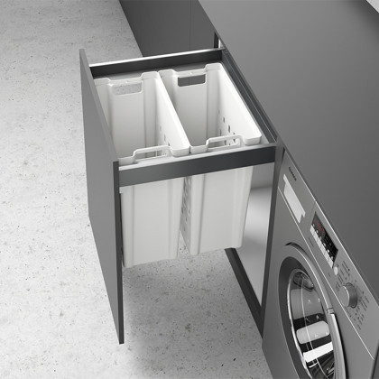 HETTICH 9279106 AvanTech YOU Pull Laundry - ruhakosár 600 500 mm műanyag fehér