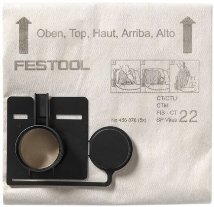 FESTOOL 456874 Szűrőzsák FIS-CT 44 SP VLIES/5