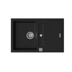   StrongSinks S3 Gránit mosogató Vardar 780, 780x500 mm, csepegt., feket