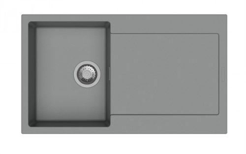 StrongSinks S3 Gránit mosogató ZALA 860,860 x 500mm,csepegtetővel, szürke