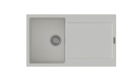 StrongSinks S3 Gránit mosogató ZALA 860,860 x 500mm, csepegtetővel, fehér