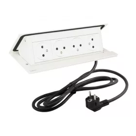 LEGRAND PopUp, 4x230V, fehér mat