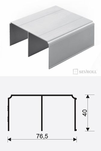 SEVROLL 06046 Gemini felső vezetés 2,35m grafit