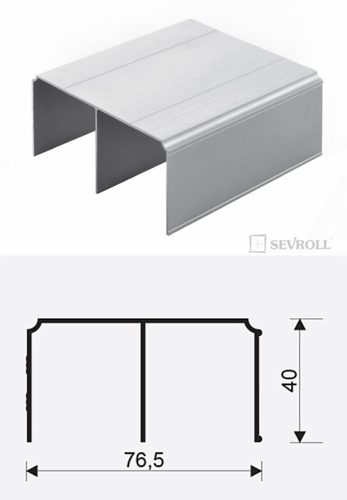 SEVROLL 06023 Gemini felső vezetés 4,05m grafit