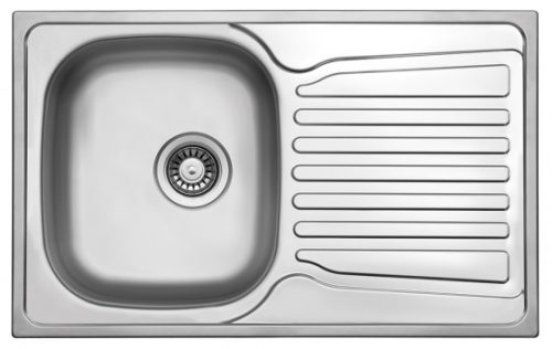 StrongSinks S1 Mosogató Nisa szatén rozsdam. acél 780x480 csepegtető,felső szer.