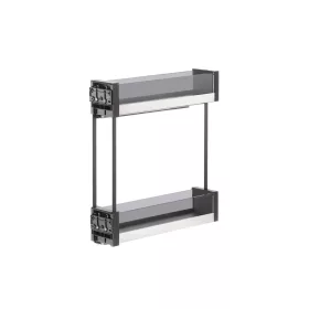 VIBO Essence oldalsó duplakosár 150mm szürke balos
