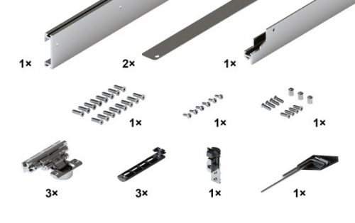 HAWA 30994 Concepta III 25 alap készlet balos, magasság 1200 - 2200mm