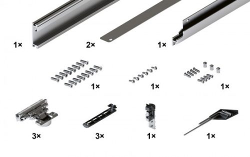 HAWA 30995 Concepta III 25 alap készlet jobbos, magasság 1200 - 2200mm