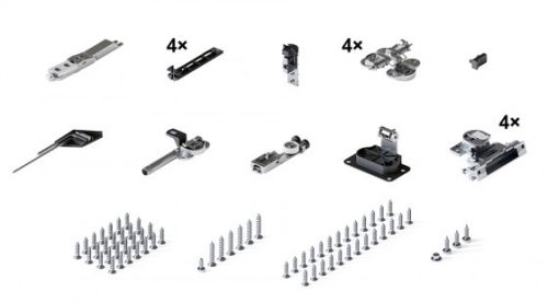 HAWA 31505 Folding Concepta III 25 Push alapkészlet, 1900 - 2700mm