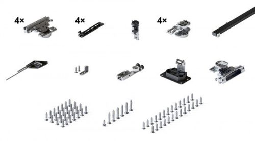 HAWA 31507 Folding Concepta III 25 Pull alapkészlet, 1700 - 2900mm