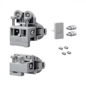   K-HETTICH WingLine L,P2MS,lehké,s dolním vedením,2400mm,4 závěsy A,L+P,šedý