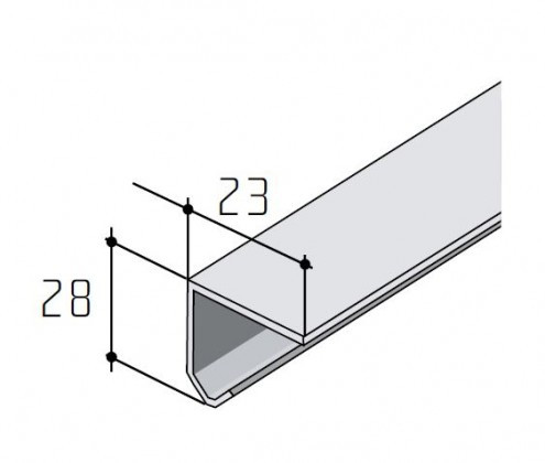 S-S20/30 profil szimpla acél 2m